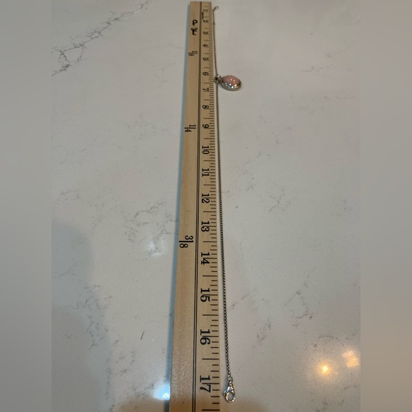 David Yurman Rose Quartz Albion Diamond Pendant Necklace with chain - Picture 6 of 7